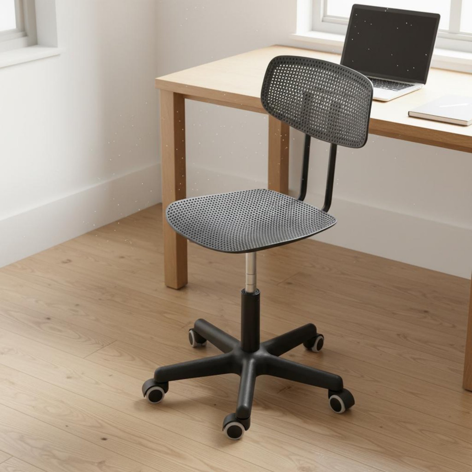 Office Furniture - Silla de escritorio con ruedas ajustable,