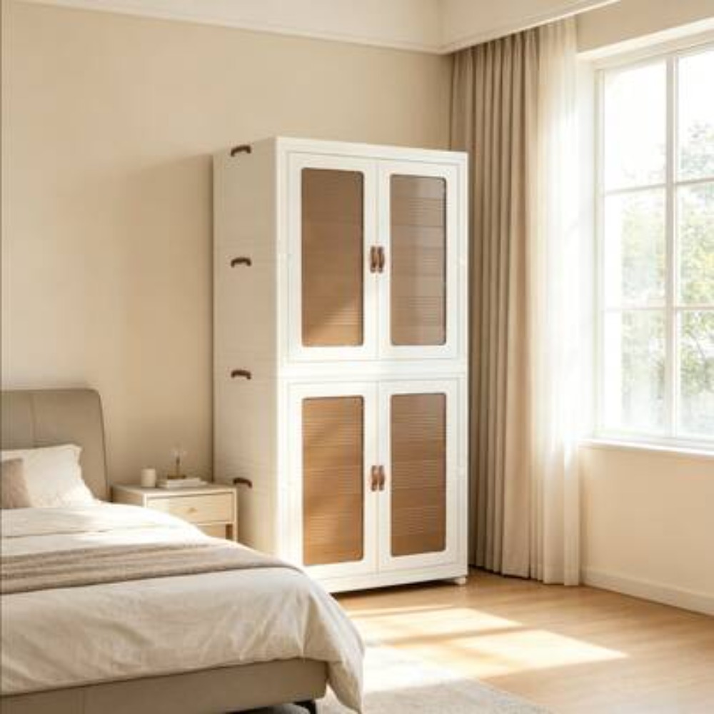 Wardrobe Closet Portable Fabric Cover - Armario Plegable Portátil, Organizador de Ropa