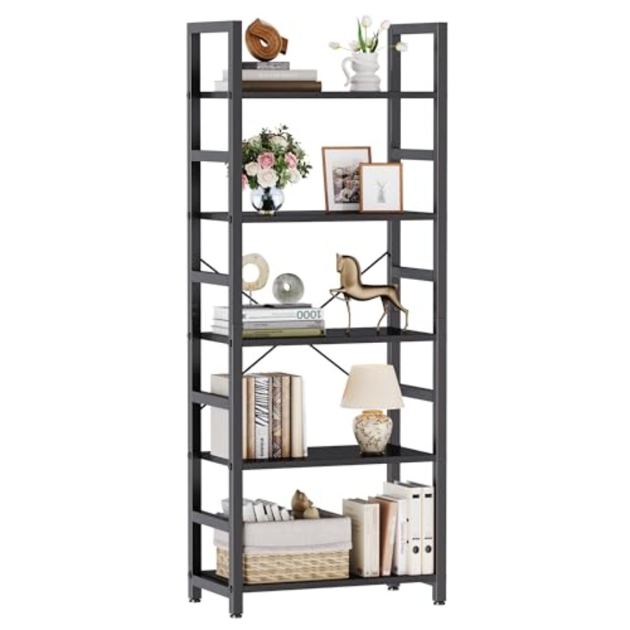 Storage - Estantería de 5 Niveles, Librería Moderna