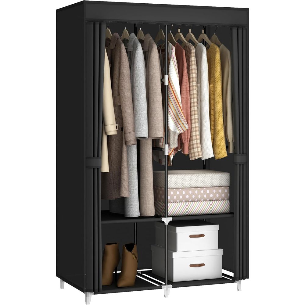 Wardrobe Closet Portable Fabric Cover - Armario Portátil para Espacios Pequeños, con