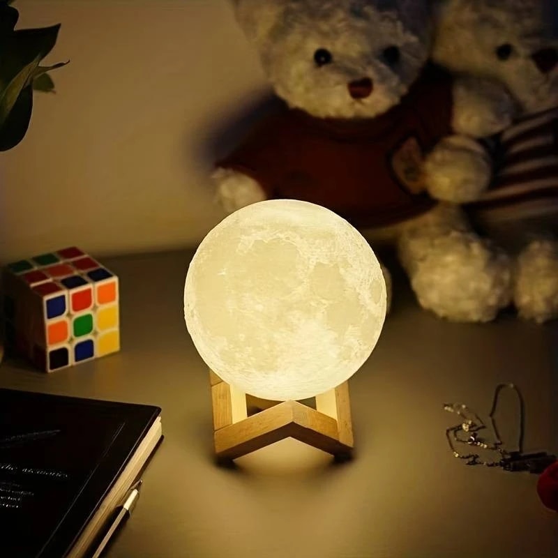 Floating Nightstand With Led Light - Luz de luna LED para decoración