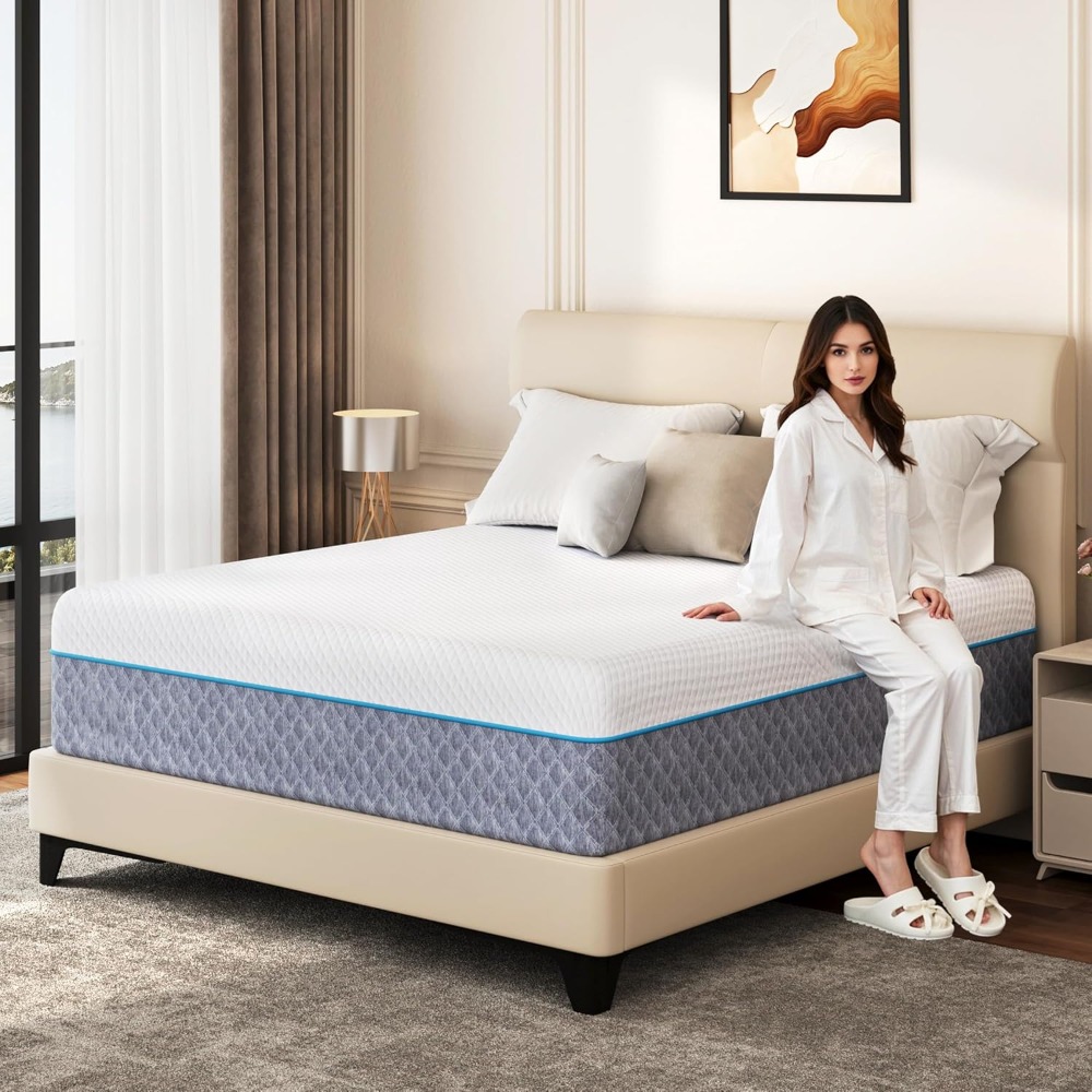 Memory Foam Mattress In A Box Queen - Colchón Queen de 14 Pulgadas en