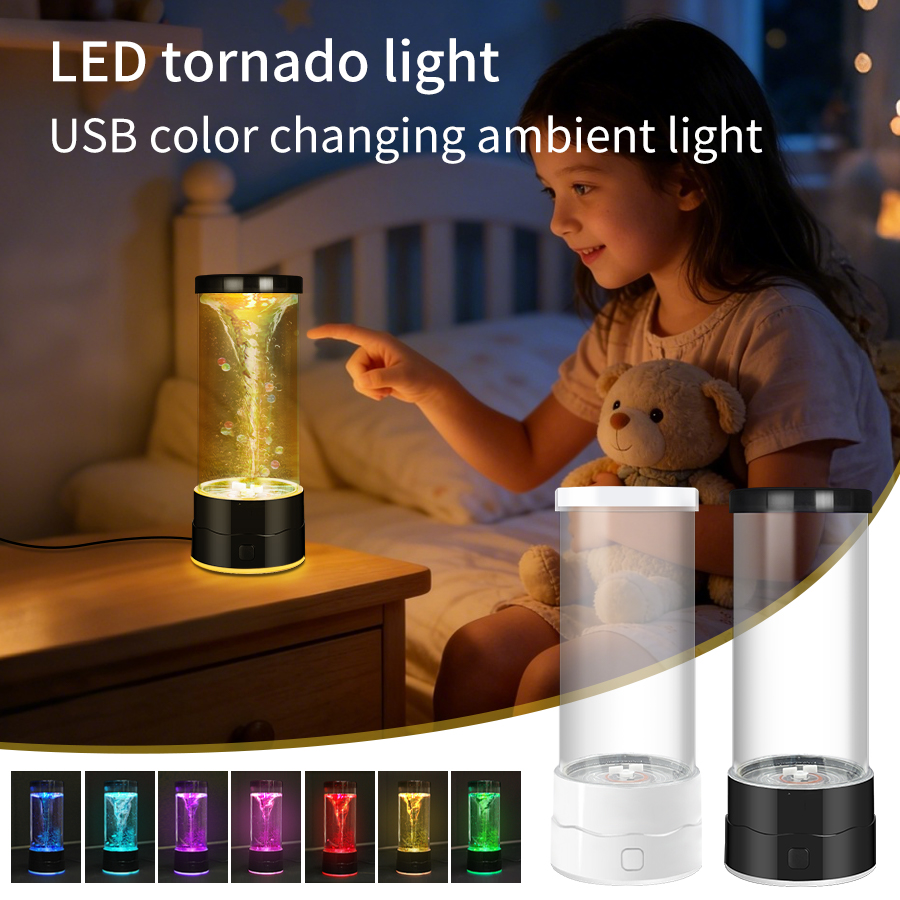 Floating Nightstand With Led Light - Luz LED nocturna creativa con forma