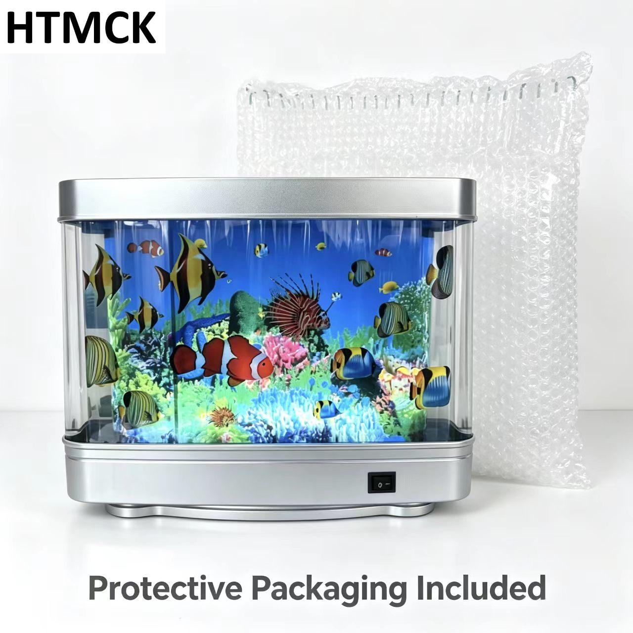 Floating Nightstand With Led Light - Lámparas para peceras tropicales, decoración artificial