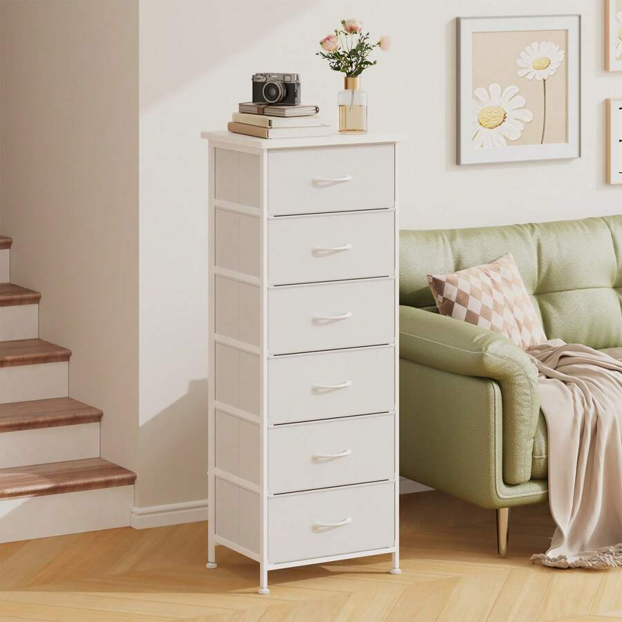 Bedroom Furniture - Mesa auxiliar Tomnk con 6 cajones,