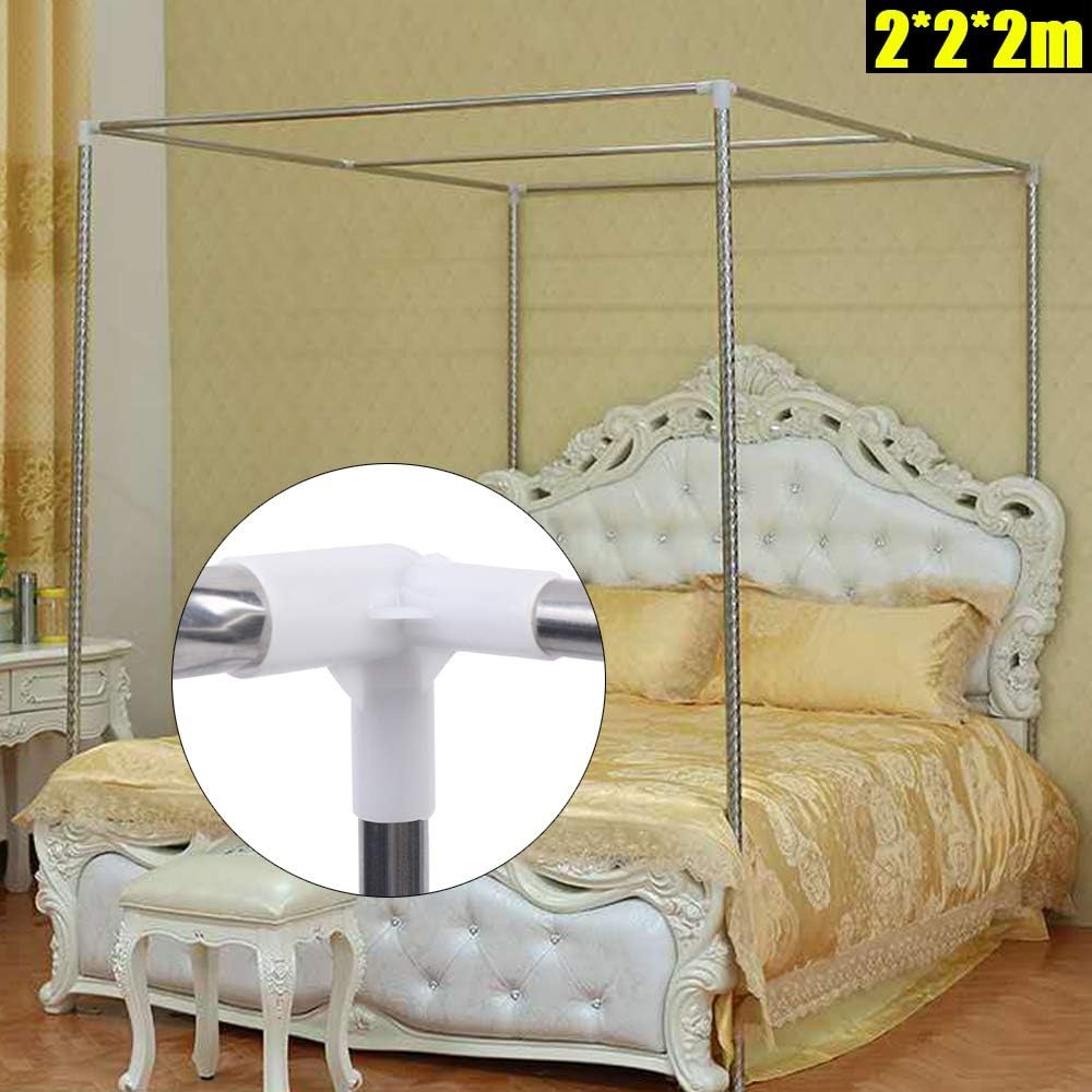 Canopy Bed Frame Metal Queen - Soporte de metal para mosquitera de