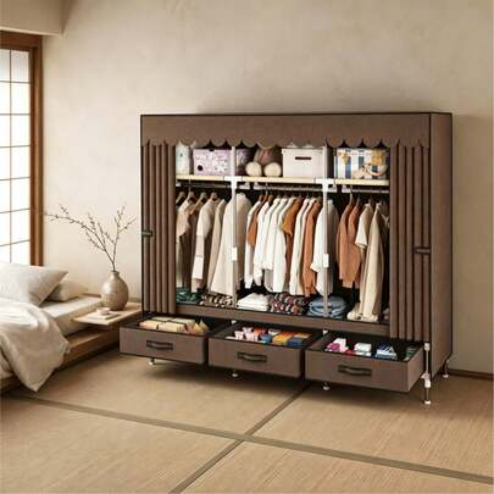 Wardrobe Closet Portable Fabric Cover - Armario Portátil con Estructura de Acero