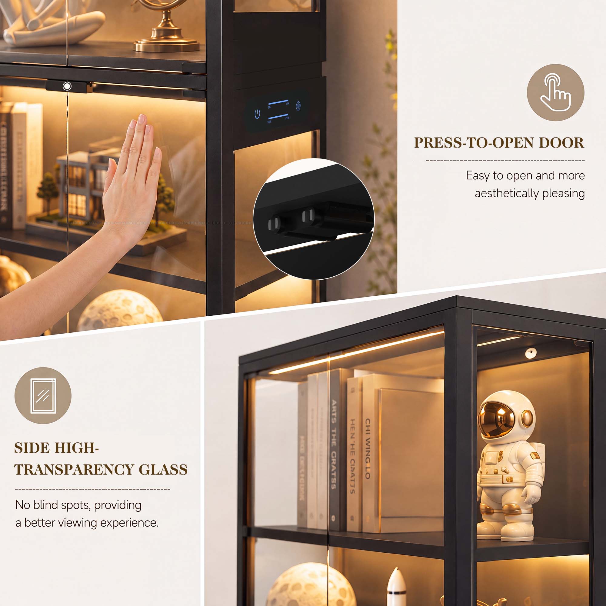 TCGBKAF Vitrina de 5 niveles c - Storage reseña y precio