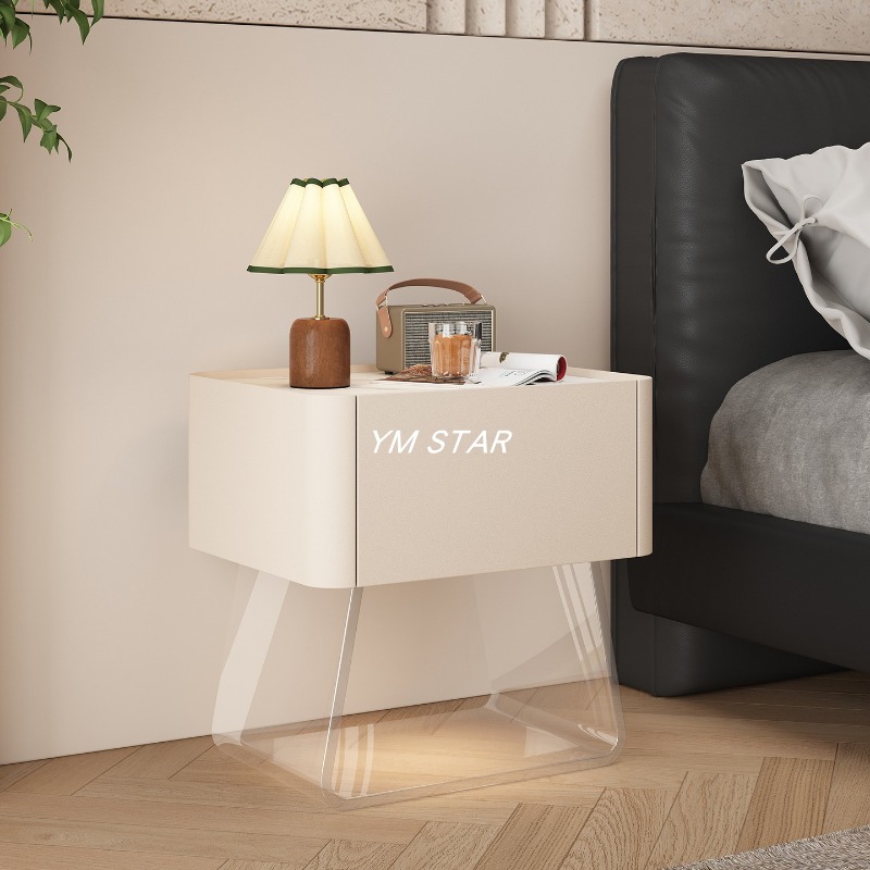 Organizador moderno para mesit - Solid Wood Nightstand 2 Drawers reseña y precio