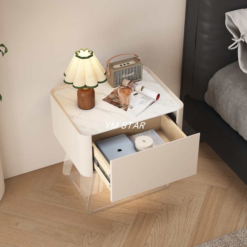 Organizador moderno para mesit - Solid Wood Nightstand 2 Drawers reseña y precio