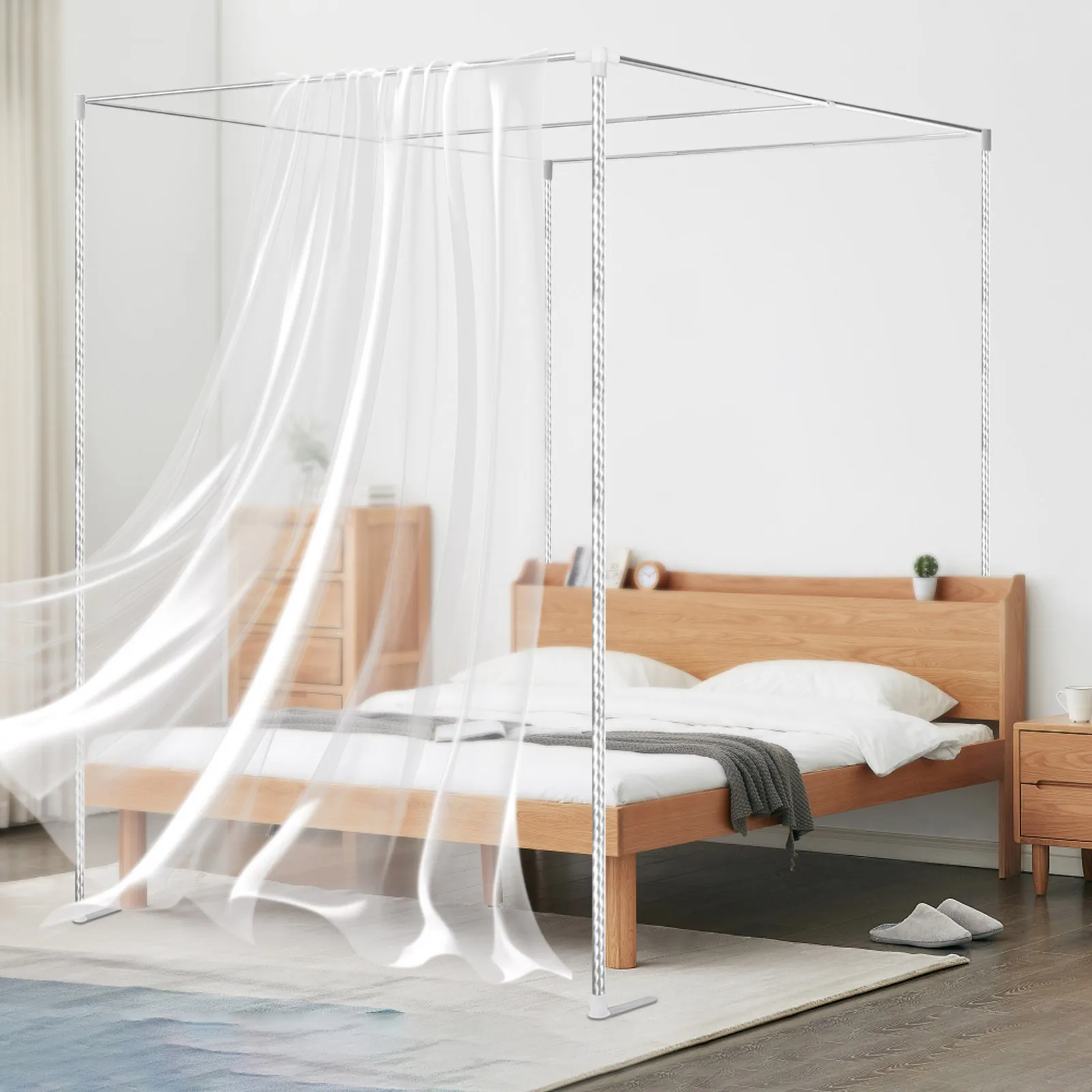 Soporte Metálico para Mosquite - Canopy Bed Frame Metal Queen reseña y precio