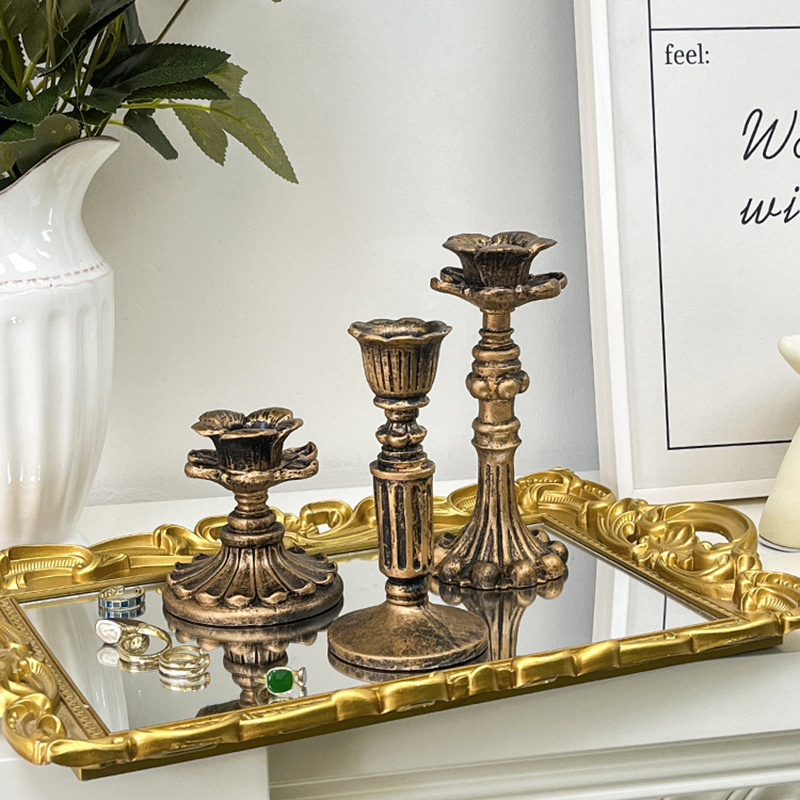 Candelabro de bronce vintage c - Tables reseña y precio