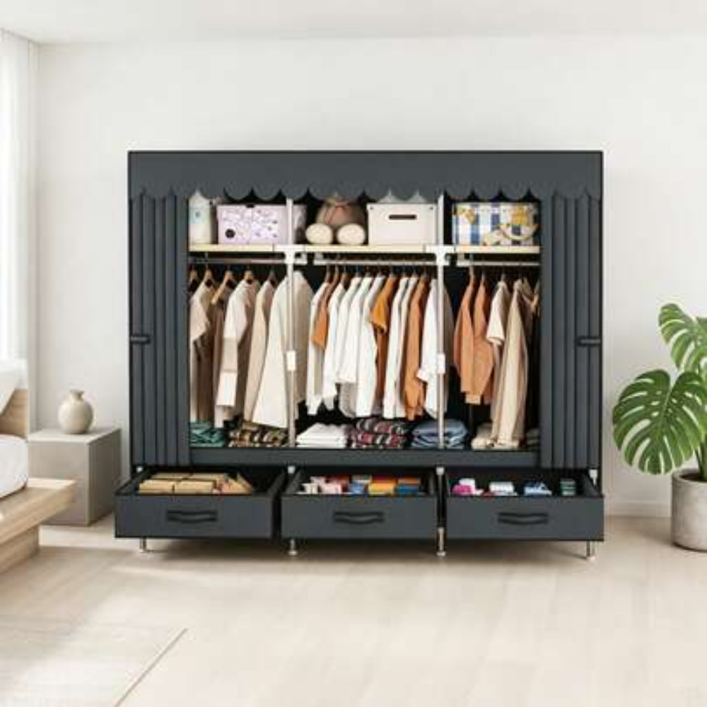 Armario Portátil con Estructur - Wardrobe Closet Portable Fabric Cover reseña y precio