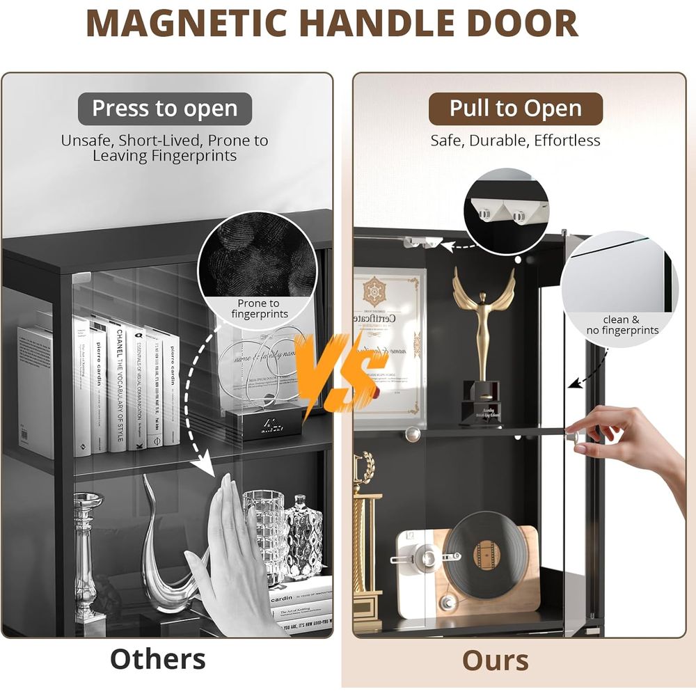 Vitrina de Vidrio de 65 Pulgad - Storage reseña y precio