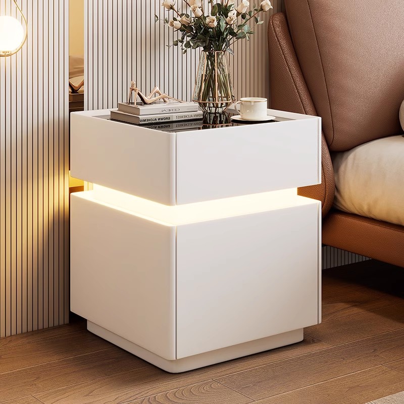 Mesita de noche inteligente co - Solid Wood Nightstand 2 Drawers reseña y precio