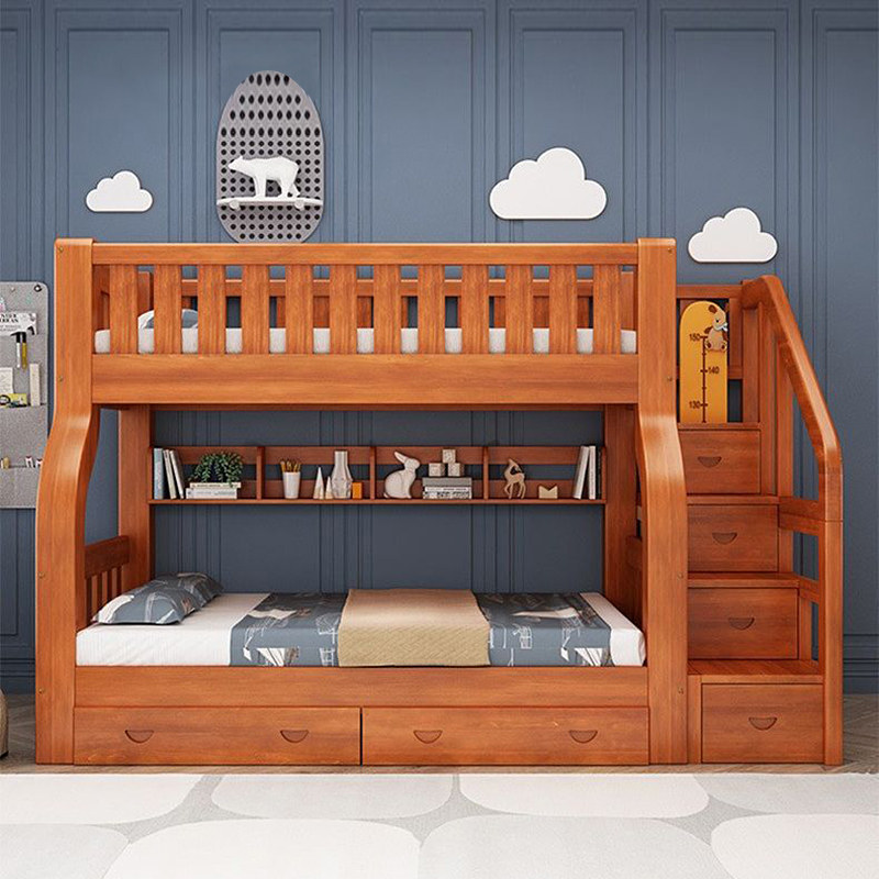 Cama doble para niños con estr - Bunk Bed With Stairs And Slide reseña y precio