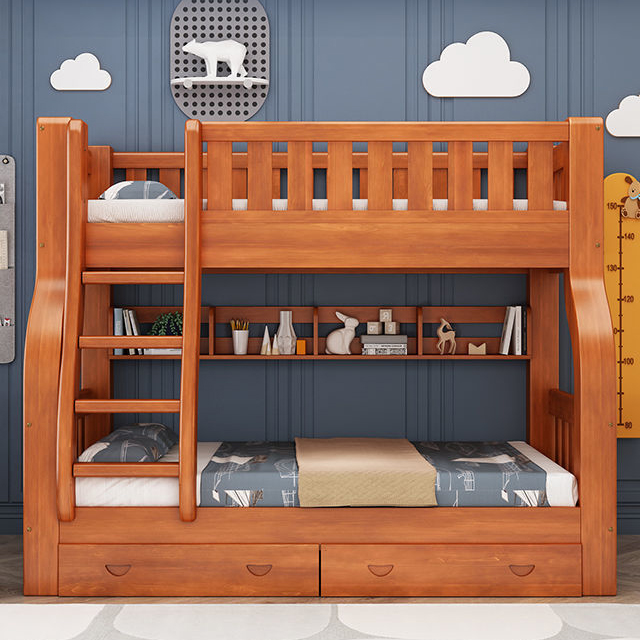 Cama doble para niños con estr - Bunk Bed With Stairs And Slide reseña y precio