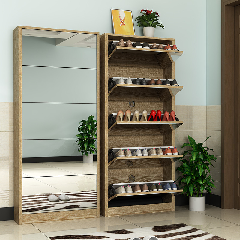 Mueble Zapatero Moderno de Mad - Shoe Rack Cabinet Narrow Entryway reseña y precio