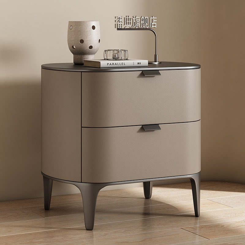 Mesitas de Noche de Lujo, Mueb - Solid Wood Nightstand 2 Drawers reseña y precio
