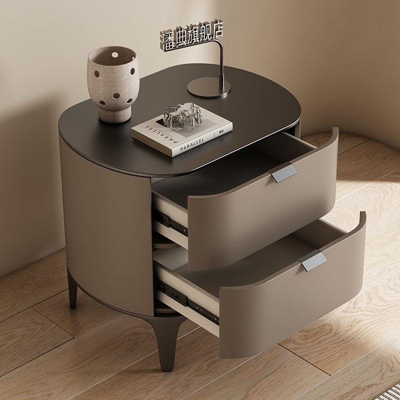 Mesitas de Noche de Lujo, Mueb - Solid Wood Nightstand 2 Drawers reseña y precio