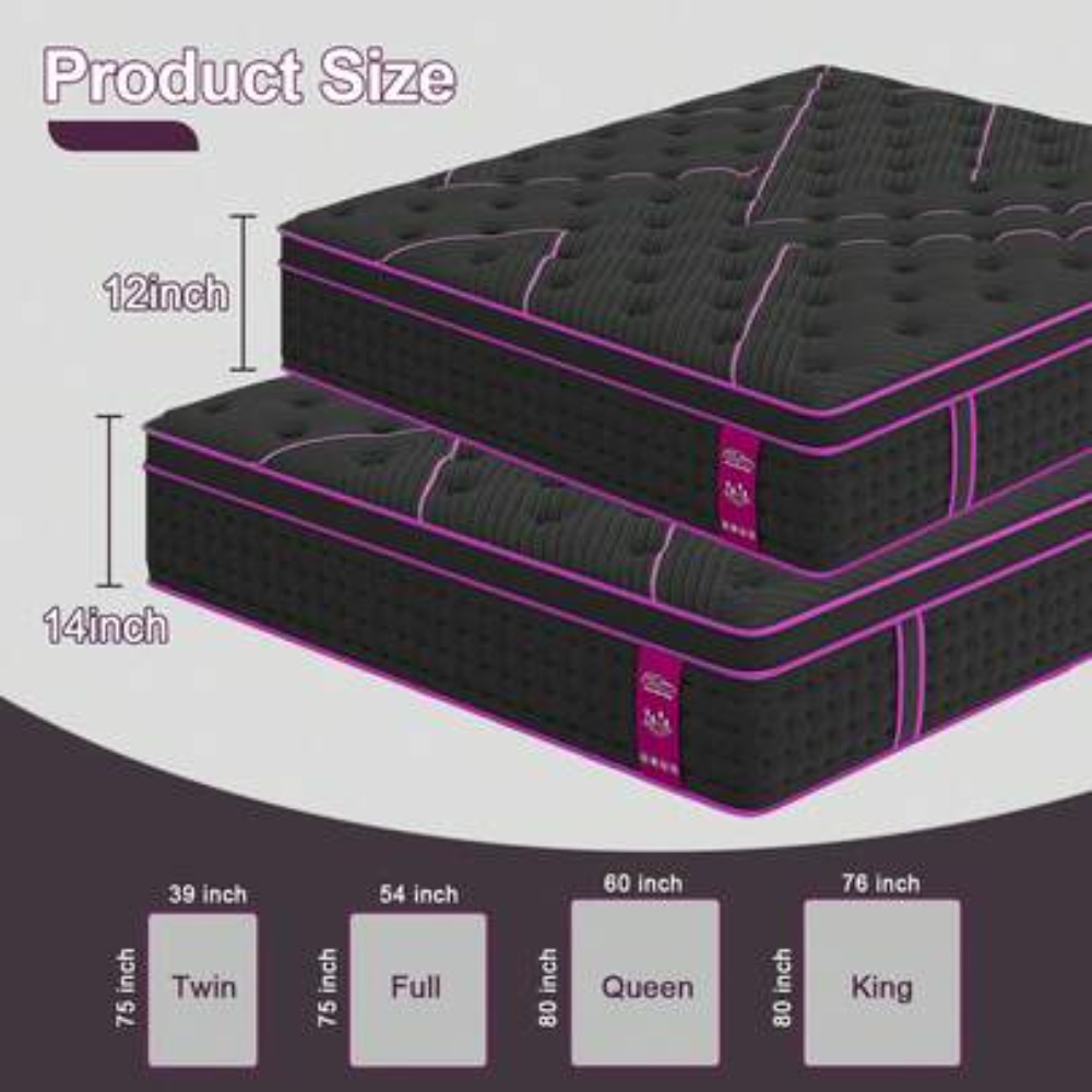 Colchón de 12 Pulgadas en Caja - Memory Foam Mattress In A Box Queen reseña y precio