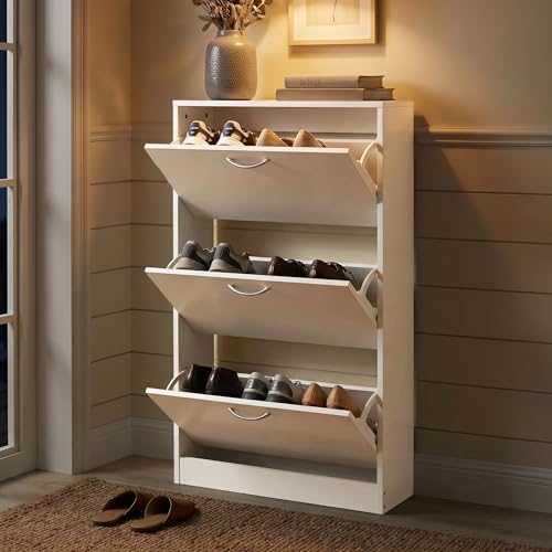 Mueble para Entrada, Almacenam - Shoe Rack Cabinet Narrow Entryway reseña y precio