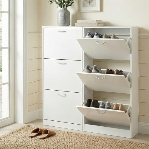 Mueble para Entrada, Almacenam - Shoe Rack Cabinet Narrow Entryway reseña y precio