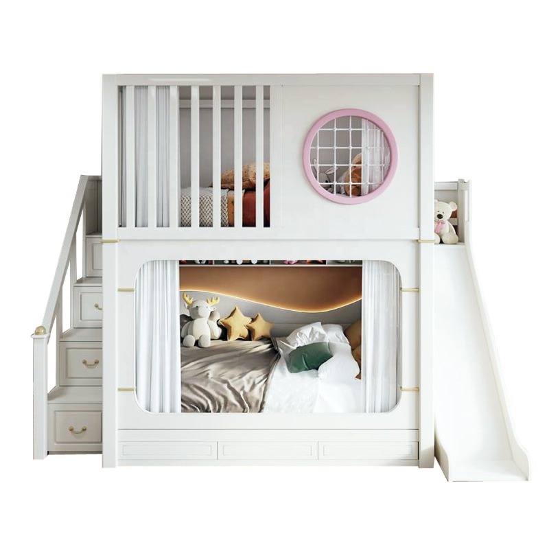 Camas literas infantiles con t - Bunk Bed With Stairs And Slide reseña y precio
