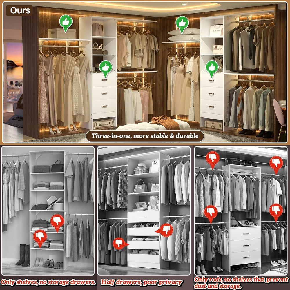 Sistema de Armario 8T, Organiz - Bedroom Furniture reseña y precio