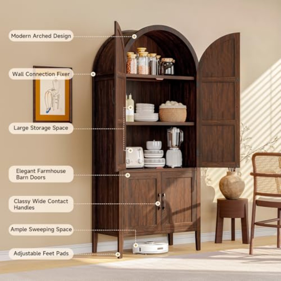 Armario Arqueado de Madera de  - Storage reseña y precio