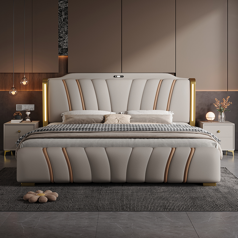 Cama doble de 180x200 cm con e - King Size Bed Frame With Storage Drawers reseña y precio
