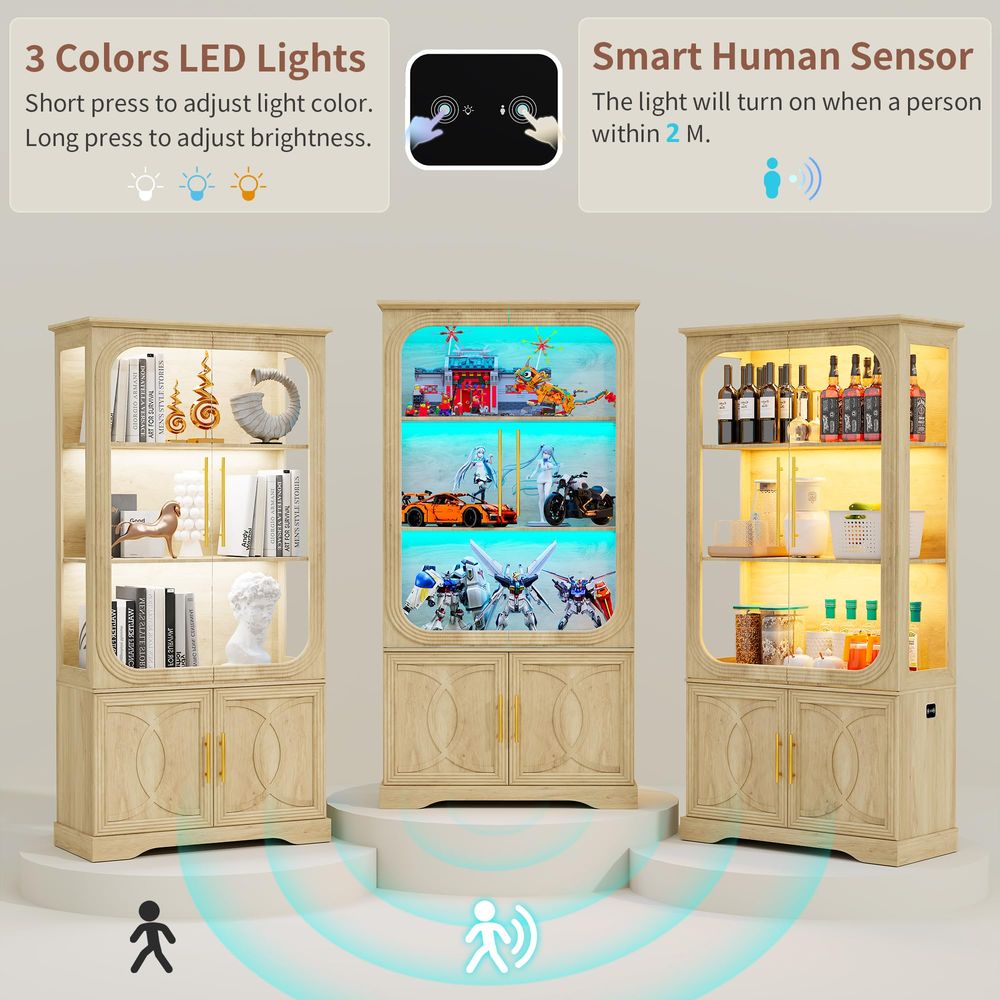 Vitrina con Puertas de Vidrio  - Storage reseña y precio