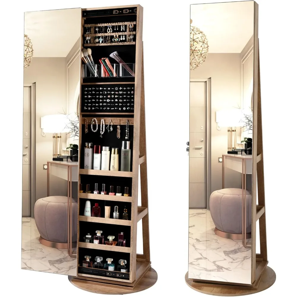 Organizador de armario de joye - Full Length Mirror Jewelry Armoire reseña y precio