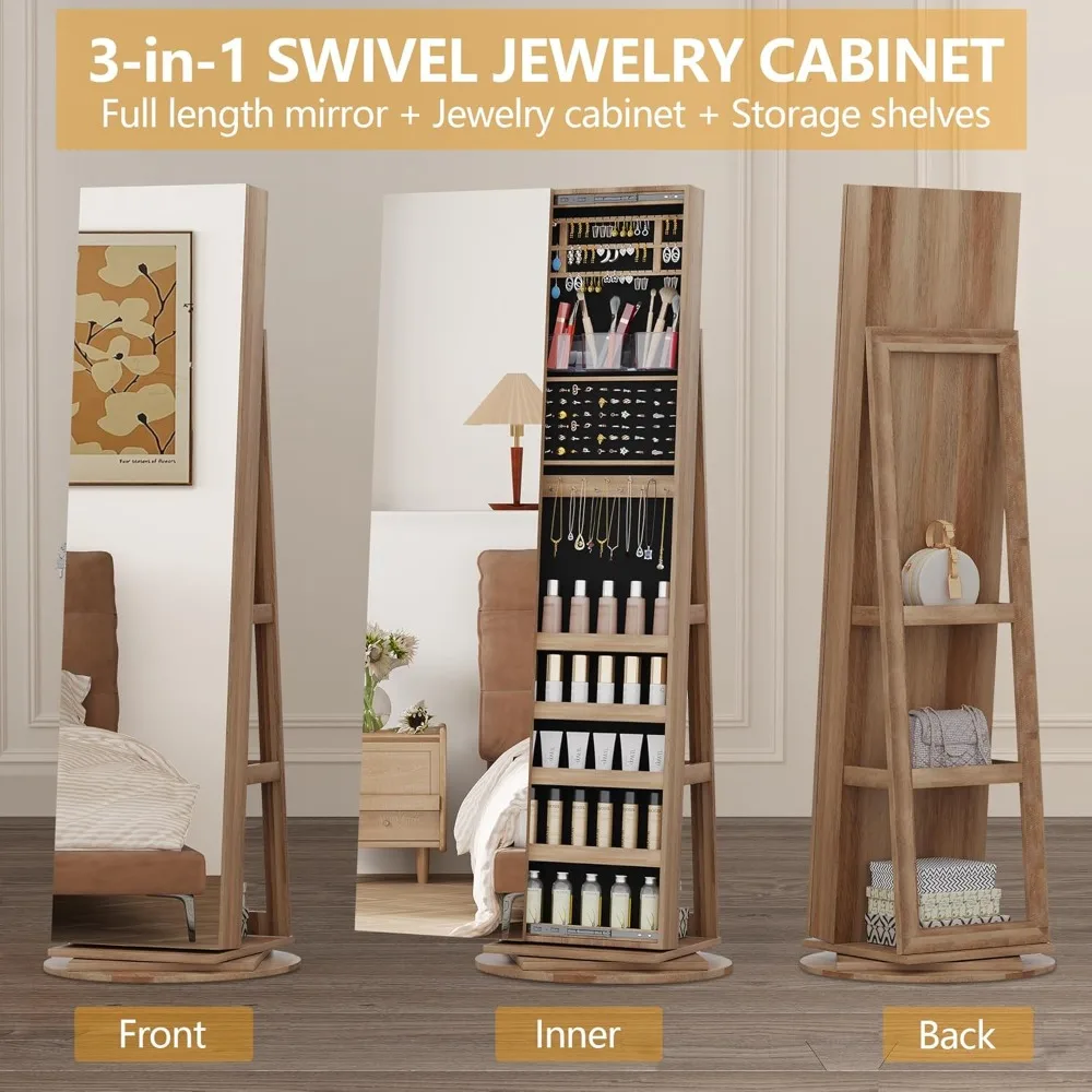 Organizador de armario de joye - Full Length Mirror Jewelry Armoire reseña y precio