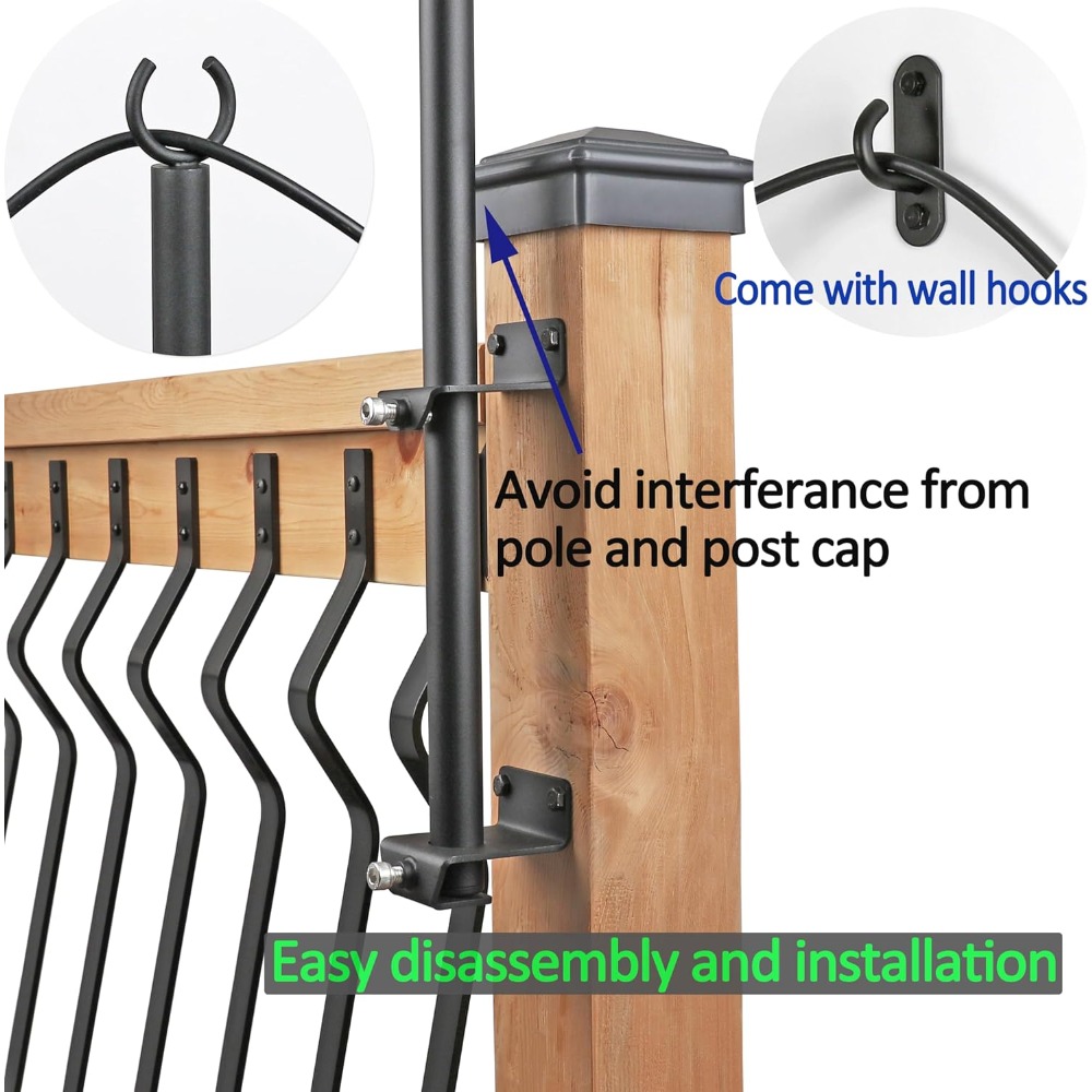 Paquete de 2 postes de luces d - Outdoor Furniture reseña y precio