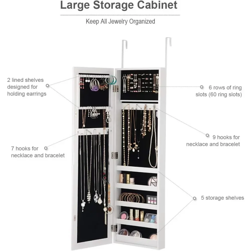 Armario para Joyas con Espejo  - Full Length Mirror Jewelry Armoire reseña y precio