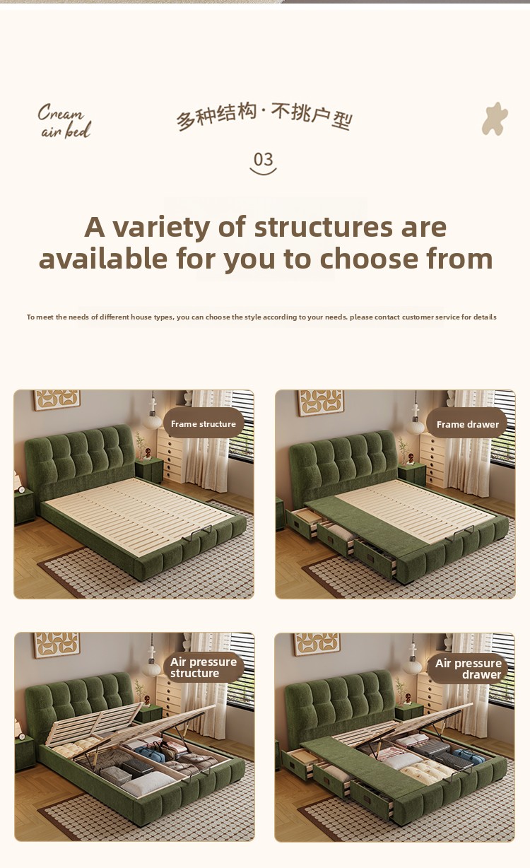 Cama Tapizada en Chenilla Text - Gas Lift Storage Bed Hydraulic reseña y precio