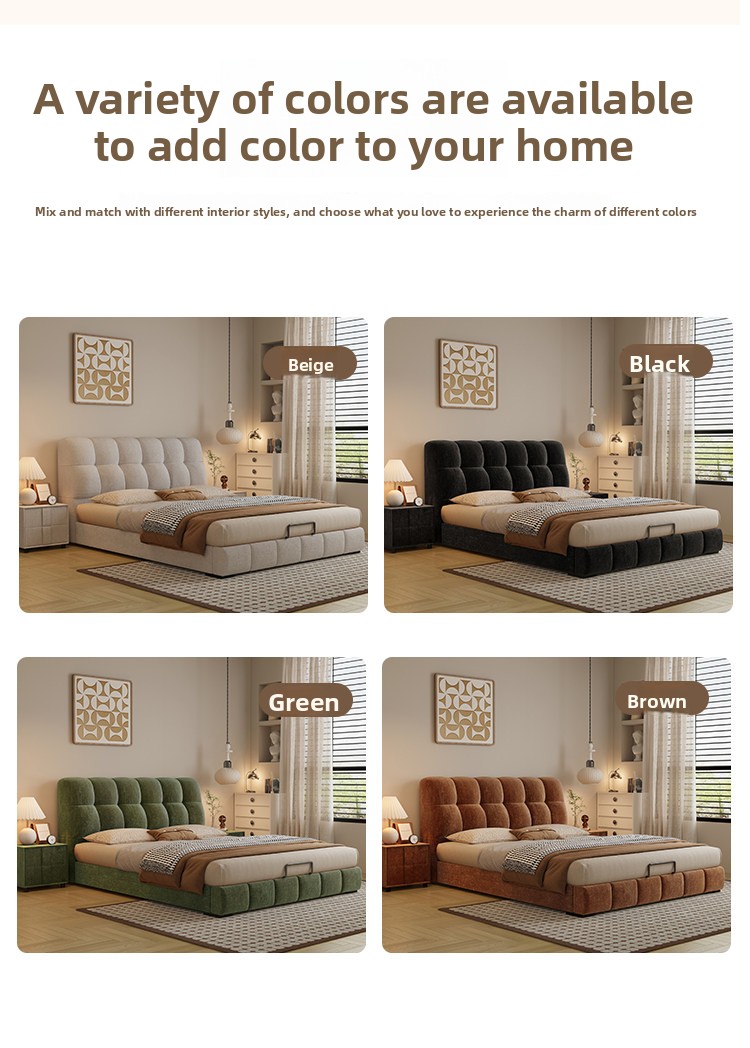 Cama Tapizada en Chenilla Text - Gas Lift Storage Bed Hydraulic reseña y precio
