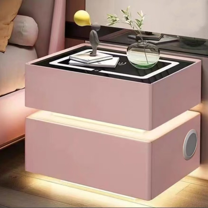 Mesita de noche de madera maci - Solid Wood Nightstand 2 Drawers reseña y precio