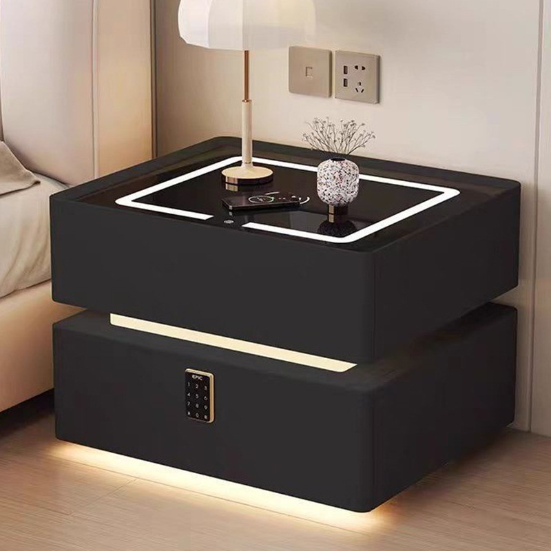 Mesita de noche de madera maci - Solid Wood Nightstand 2 Drawers reseña y precio