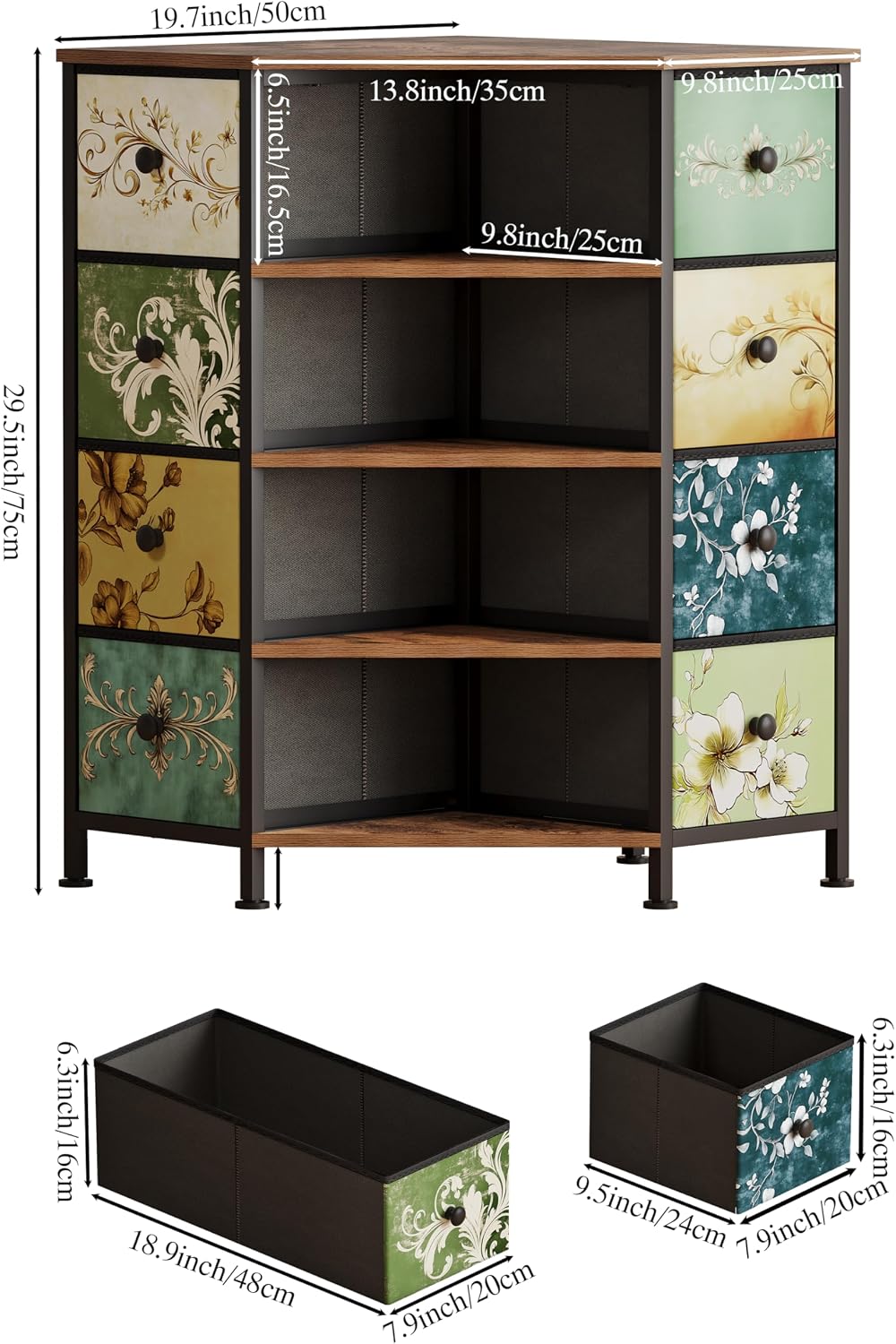 Cómoda esquinera de 8 cajones  - Bedroom Furniture reseña y precio