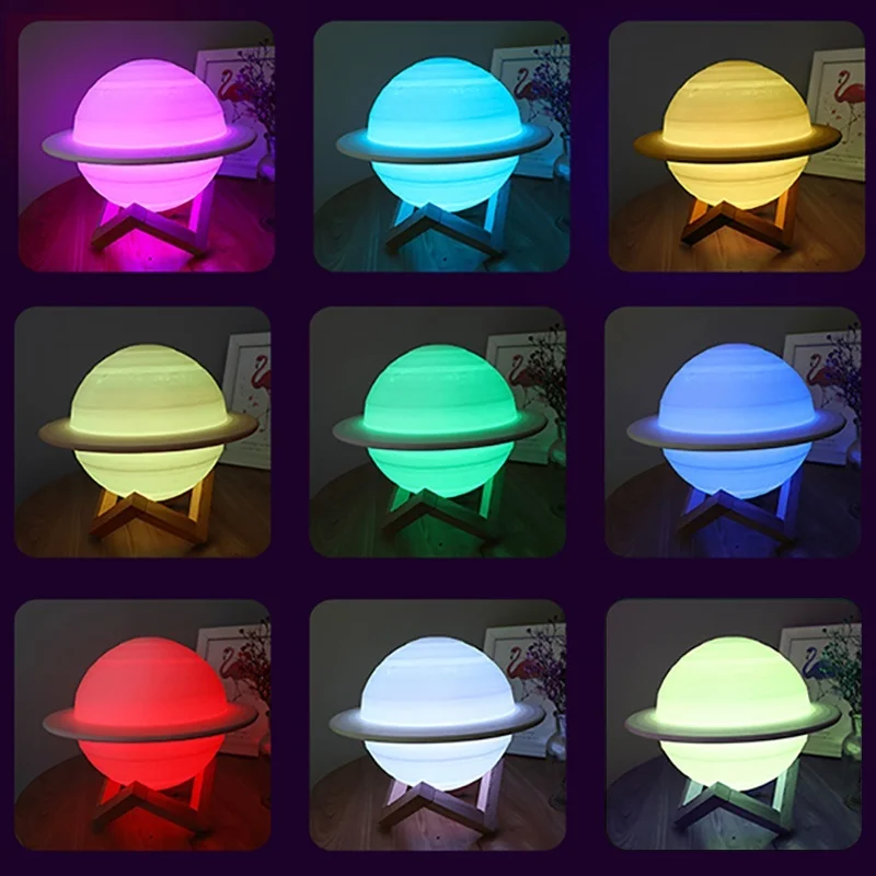 Luz LED nocturna con estampado - Floating Nightstand With Led Light reseña y precio