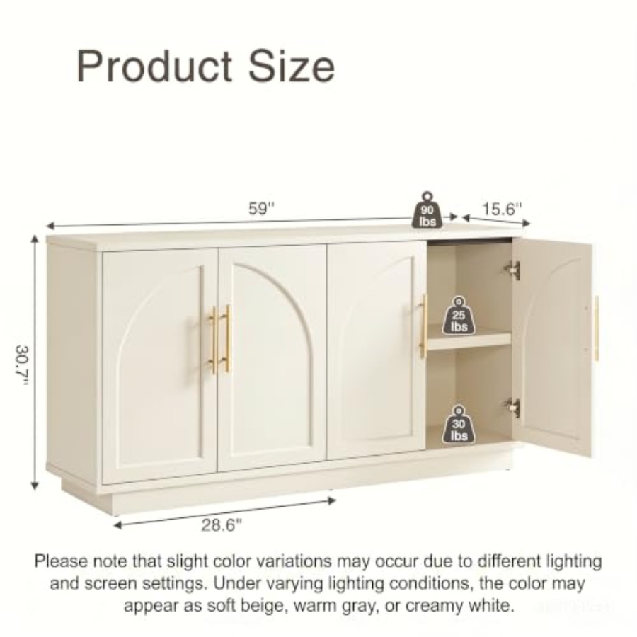 Aparador tipo buffet con almac - Storage reseña y precio