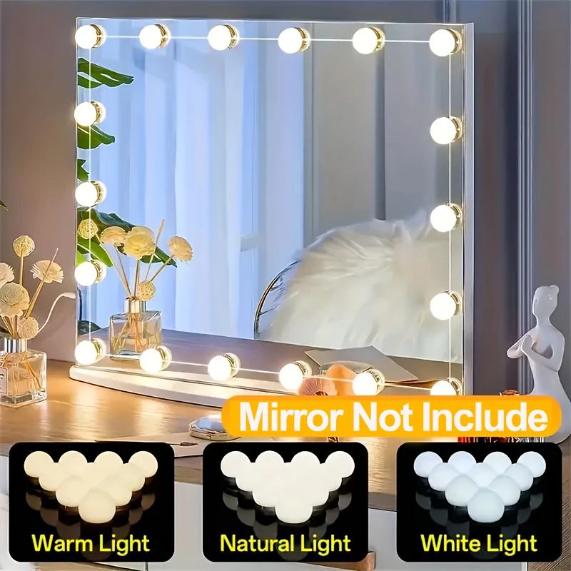 Kit de luces para espejo de to - Dressing Table Vanity With Lighted Mirror reseña y precio