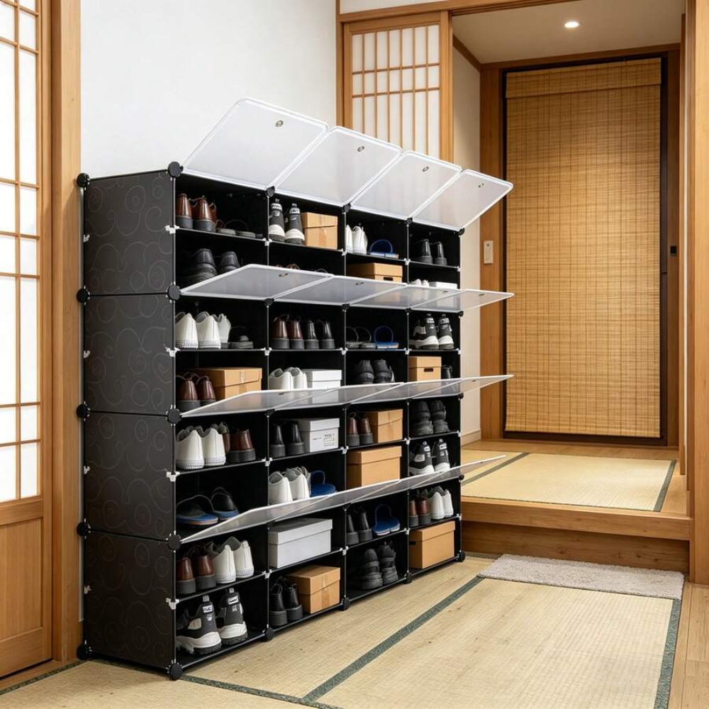 Organizador de zapatos portáti - Shoe Rack Cabinet Narrow Entryway reseña y precio