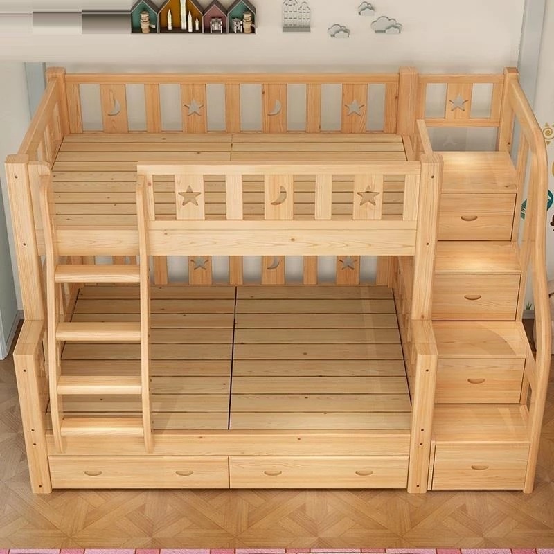 -Para litera multifunción, caj - Bunk Bed With Stairs And Slide reseña y precio