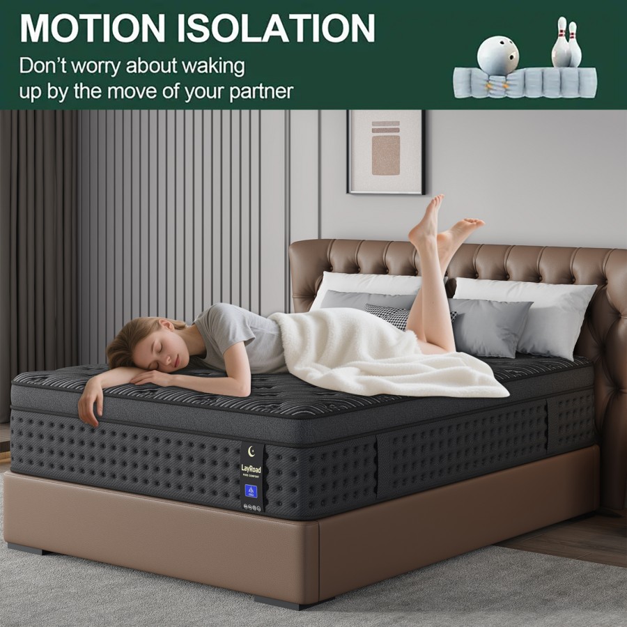 Colchón híbrido de espuma visc - Memory Foam Mattress In A Box Queen reseña y precio