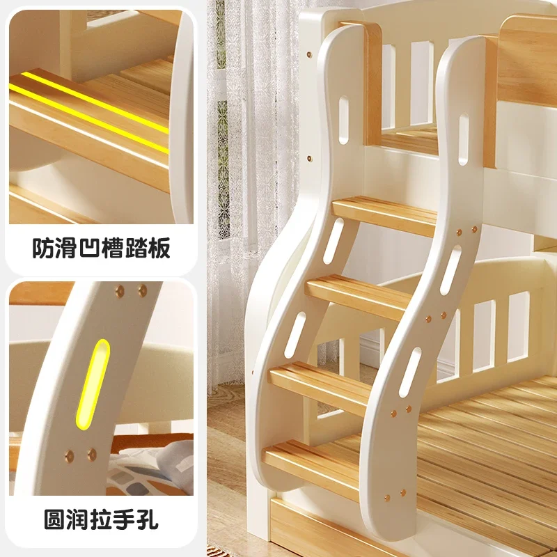 Cama doble tipo Loft con marco - King Size Bed Frame With Storage Drawers reseña y precio