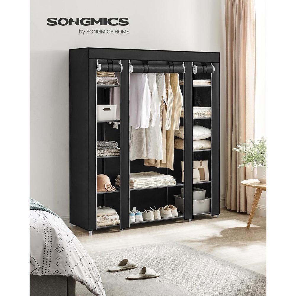 Armario Portátil, Perchero con - Wardrobe Closet Portable Fabric Cover reseña y precio
