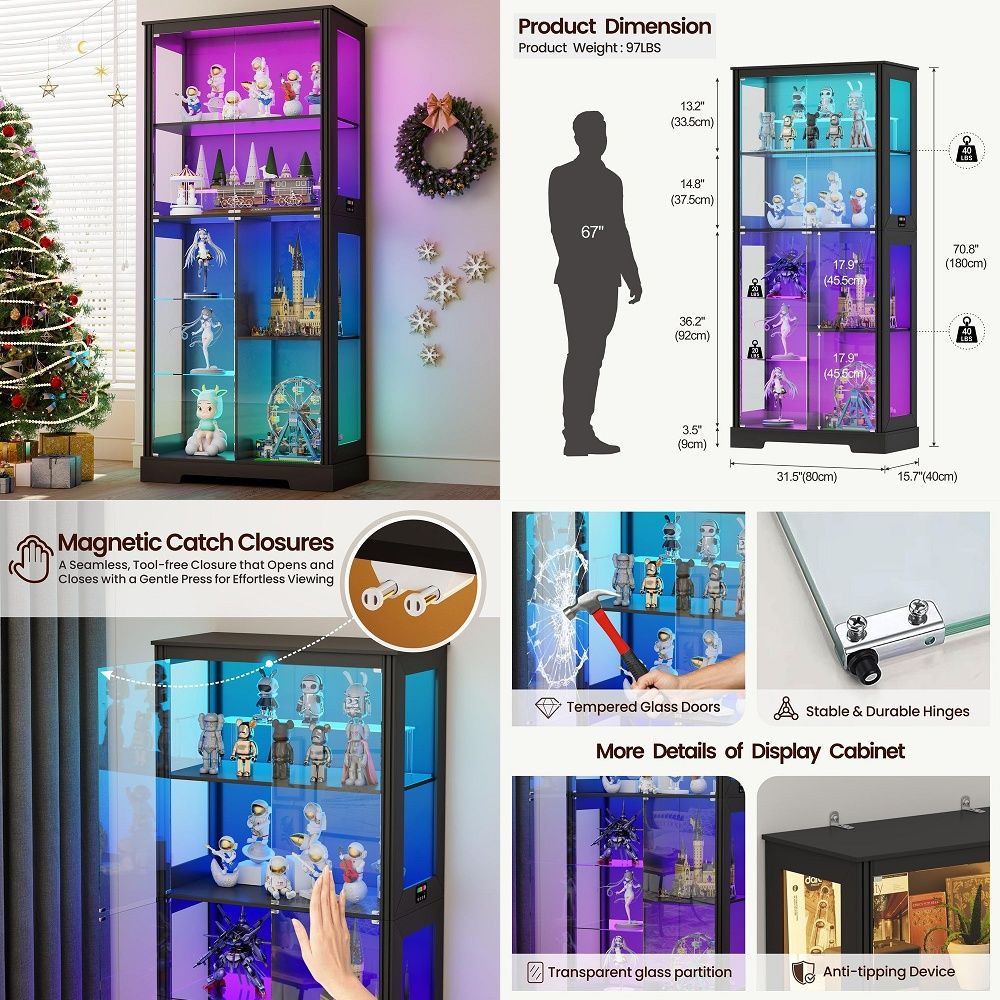Vitrina Esquinera Iluminada co - Storage reseña y precio